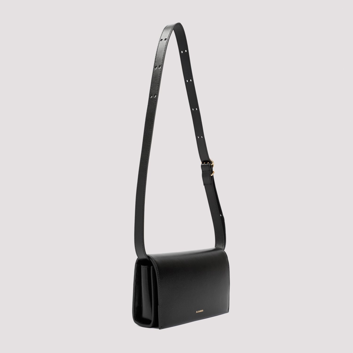 JIL SANDER  Borsa da Donna Jil Sander in Pelle di Vitello Nera con Fibbia Vendita Economica