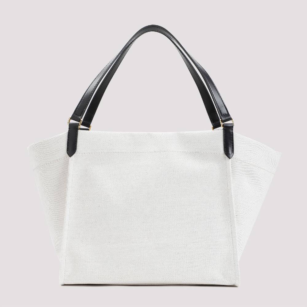 TOM FORD  Borsa Tote Shopper Cotone e Pelle Nera Tom Ford I Più Venduti