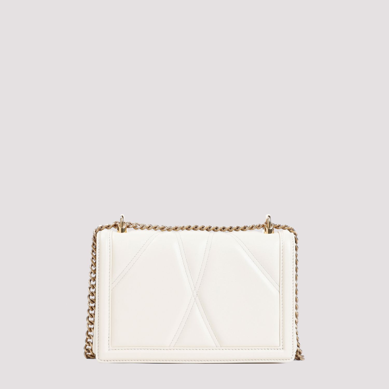 DOLCE & GABBANA  Borsa a Spalla Devotion Dolce & Gabbana in Pelle Color Nude Negozio