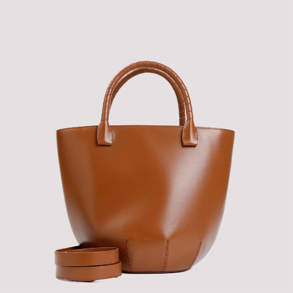 CHLOÉ  Borsa a Spalla CHLOÉ in Pelle di Vitello Marrone In Saldo