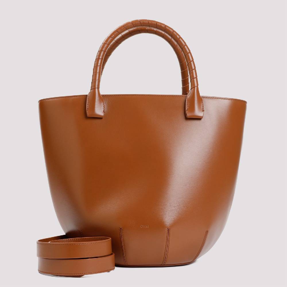 CHLOÉ  Borsa a Spalla CHLOÉ in Pelle di Vitello Marrone In Saldo