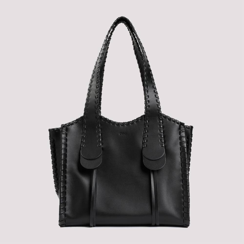 CHLOÉ  Borsa a Spalla Chloé Pelle di Vitello Nera 35x28x19cm Nuova