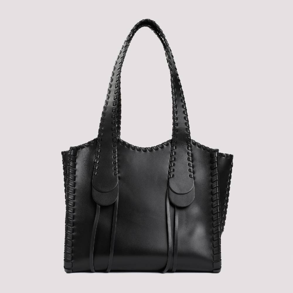CHLOÉ  Borsa a Spalla Chloé Pelle di Vitello Nera 35x28x19cm Nuova