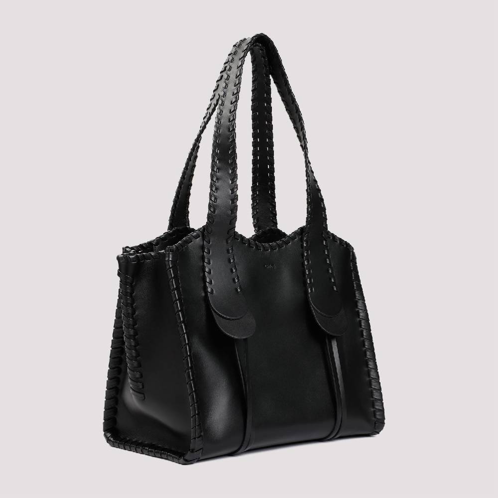 CHLOÉ  Borsa a Spalla Chloé Pelle di Vitello Nera 35x28x19cm Nuova