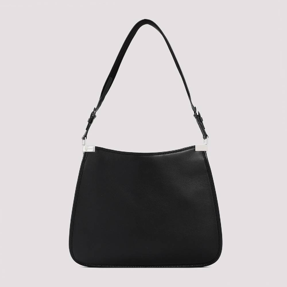 GUCCI  Borsa GUCCI in Pelle Nappa Nera con Accessori Argentati 2025