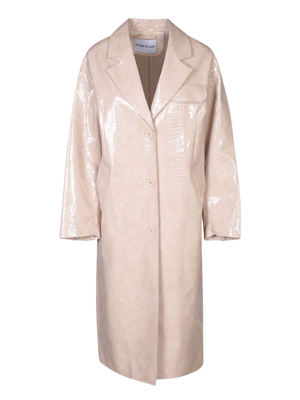 STAND STUDIO  Trench da Donna Bianco in Cotone Misto STAND STUDIO Italy