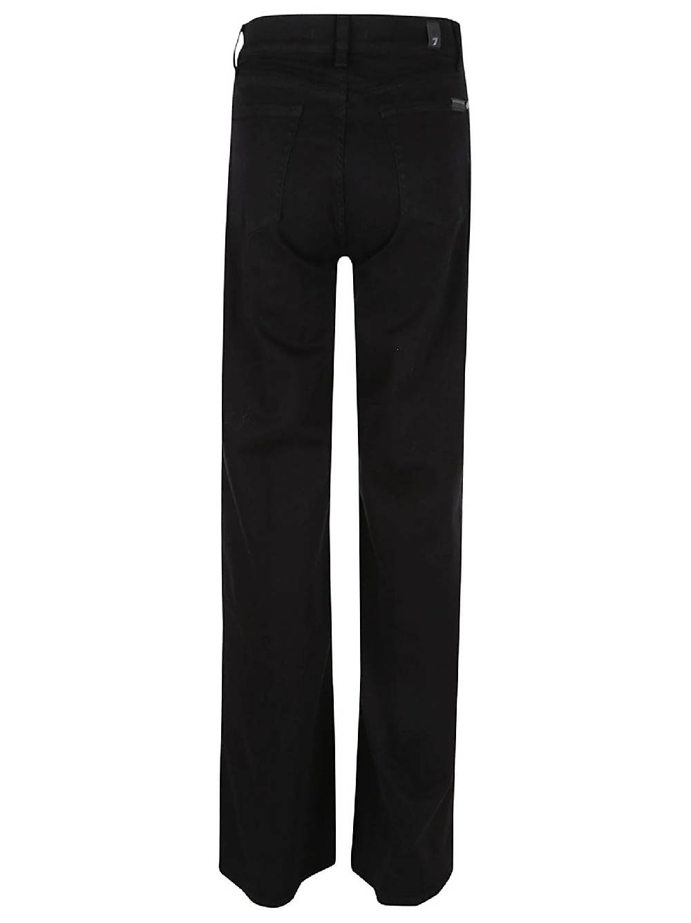 7 FOR ALL MANKIND  Jeans Neri Svasati a Vita Alta - Misto Cotone 7 For All Mankind Nuovo