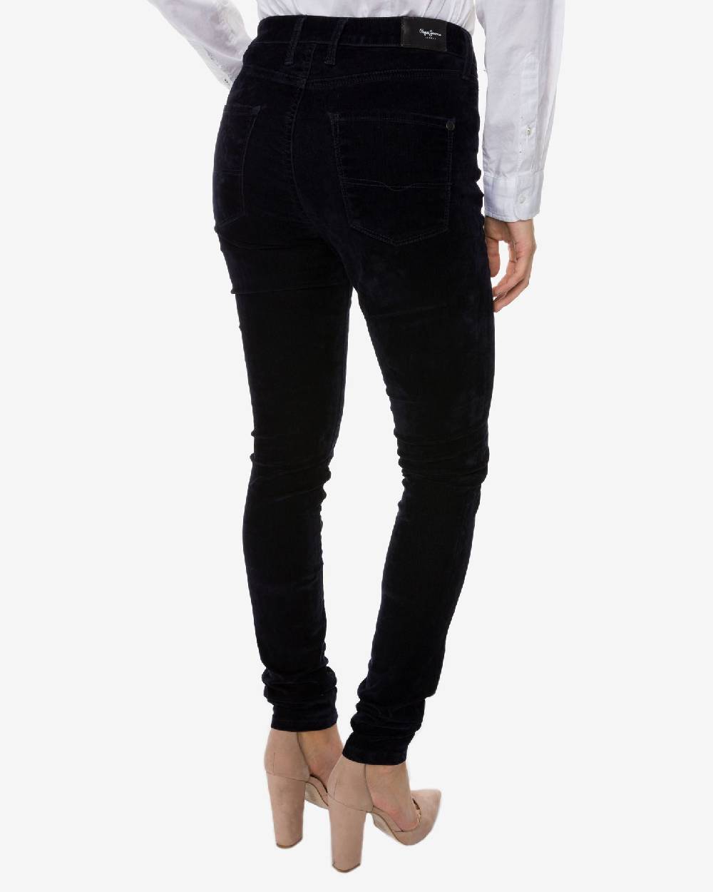 PEPE JEANS  Pantaloni di Cotone Blu da Donna Pepe Jeans Qualità