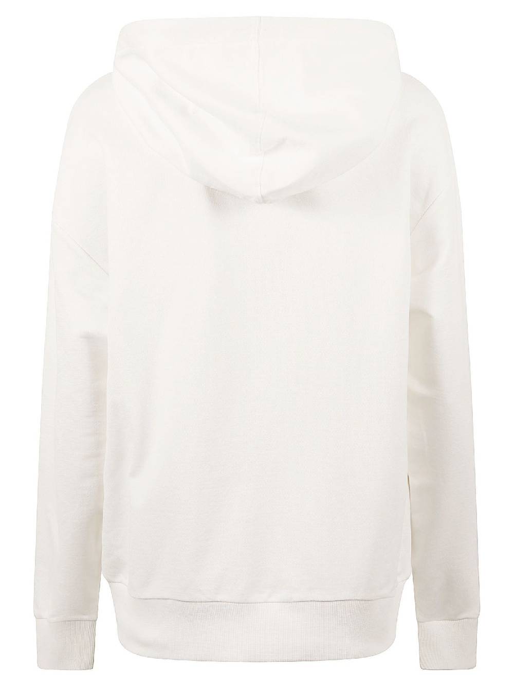 MONCLER  Felpa con Cappuccio Moncler in Cotone Bianco per Donna Promozione