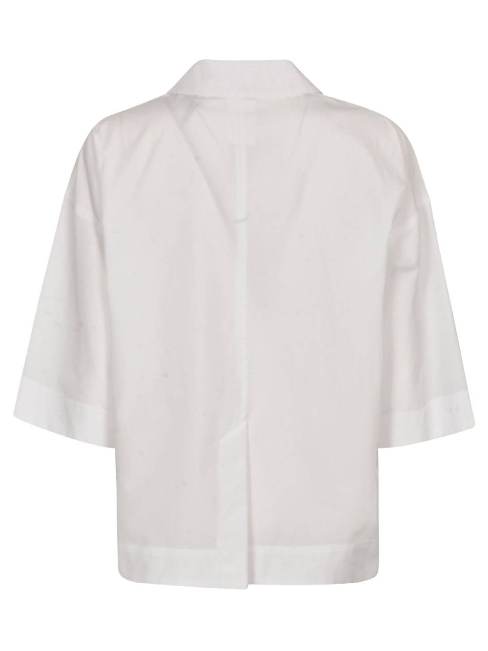 SPORTMAX  Camicia Bianca in Cotone con Dettagli Cristallo Sportmax - Abbigliamento Donna Pezzi Unici