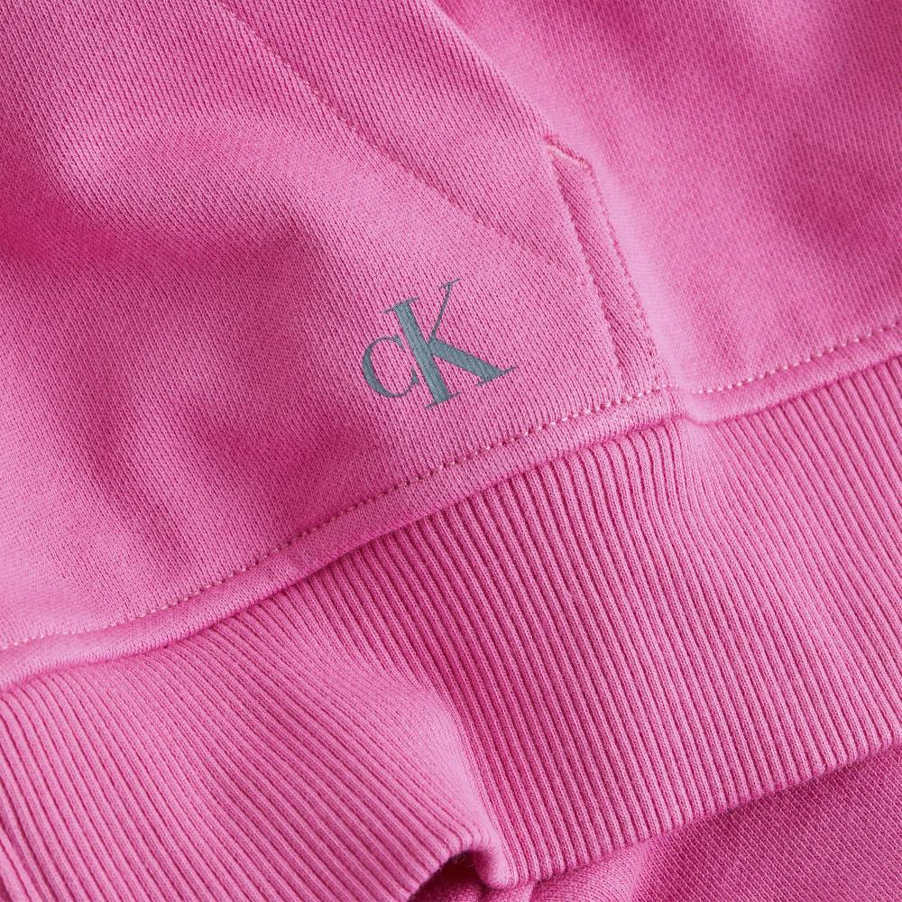 CALVIN KLEIN  Felpa con Cappuccio in Cotone Fucsia Calvin Klein - Abbigliamento Donna Consegna Veloce
