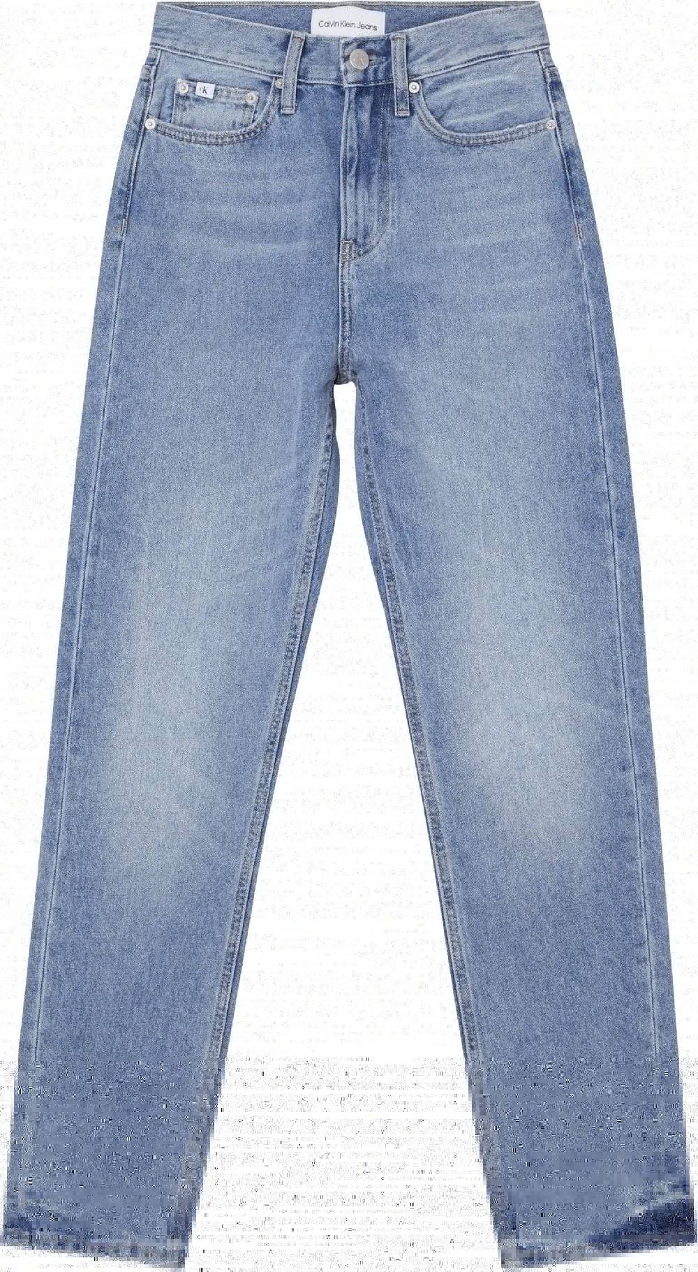 CALVIN KLEIN  Jeans Slim Fit a Vita Alta Calvin Klein in Azzurro Promozione Limitata