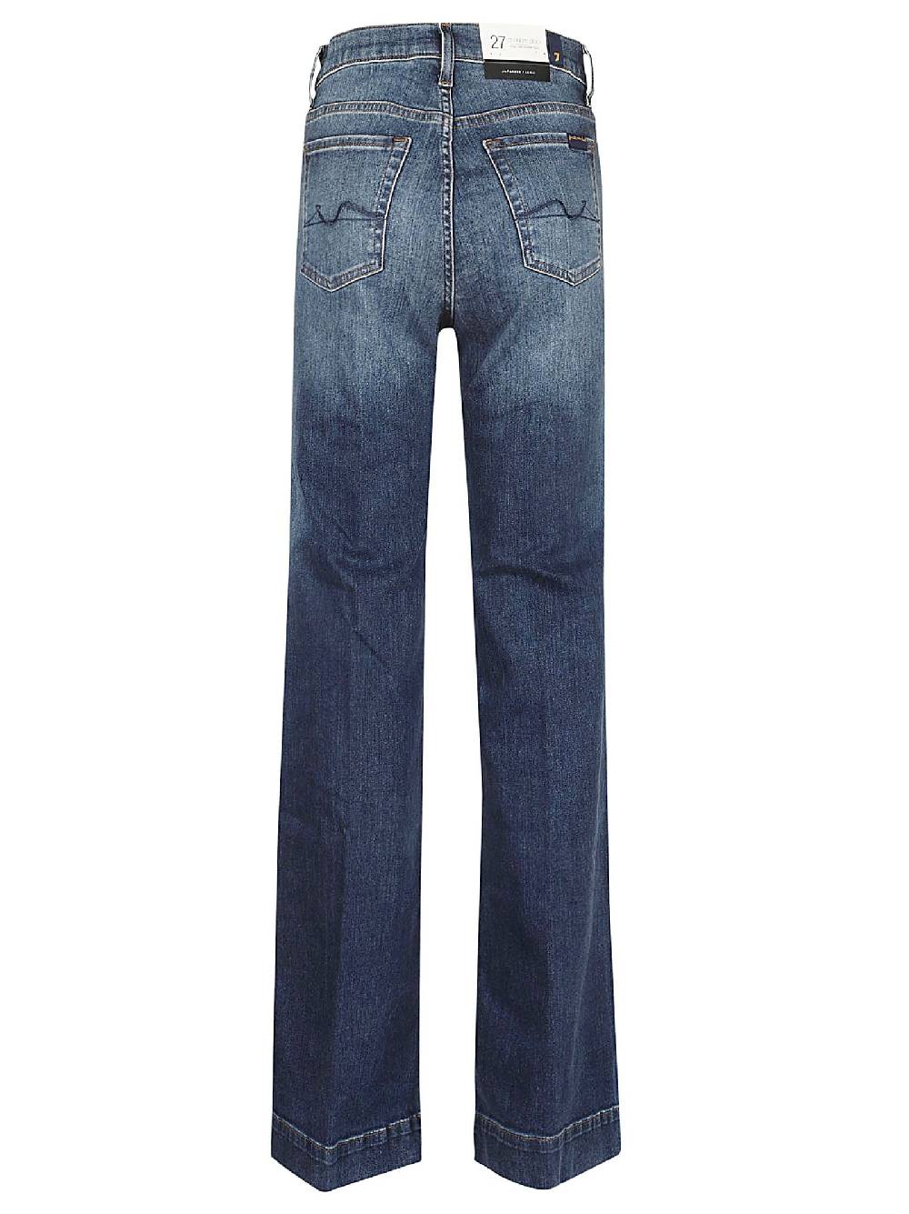 7 FOR ALL MANKIND  Jeans di Cotone Blu da Donna 7 For All Mankind Fino Al -60%