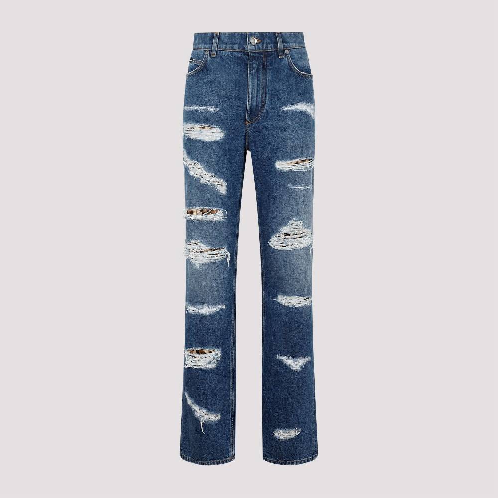 DOLCE & GABBANA  Jeans Distressed Cotone Blu Dolce & Gabbana Affare Del Giorno