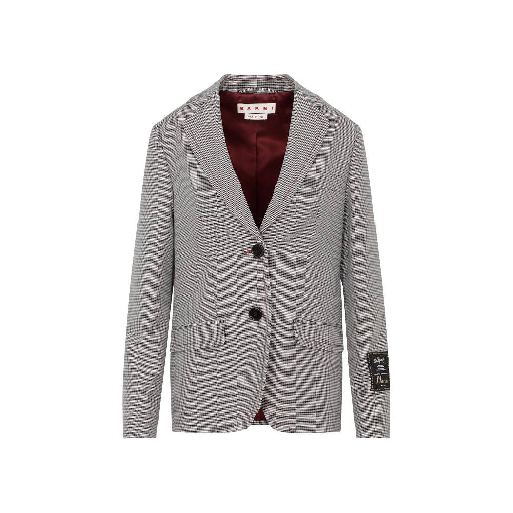 MARNI  Giacca da Donna Marni in Lana a Quadri Ruby Sottocosto