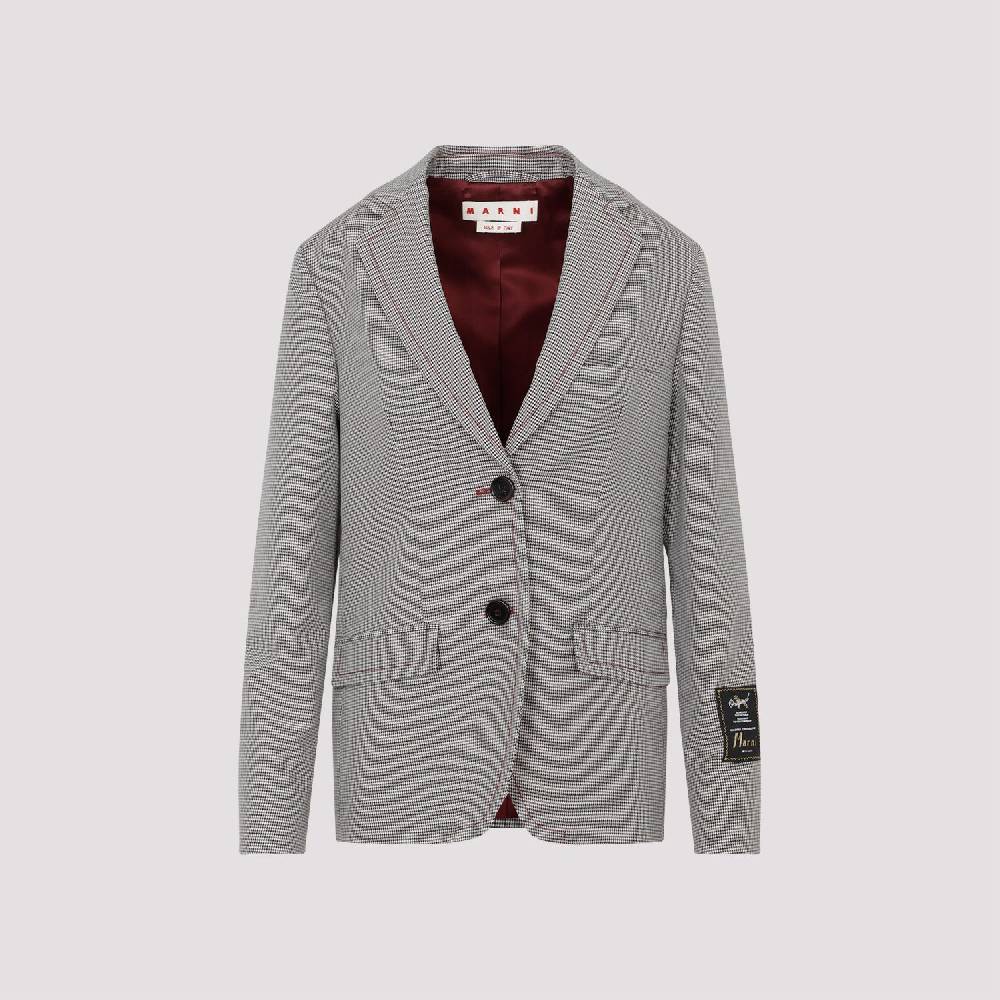 MARNI  Giacca da Donna Marni in Lana a Quadri Ruby Sottocosto
