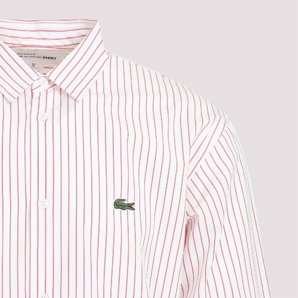 COMME DES GARÇONS SHIRT  Camicia a Righe Rosse Comme Des Garçons in Cotone - Uomo Convenienza