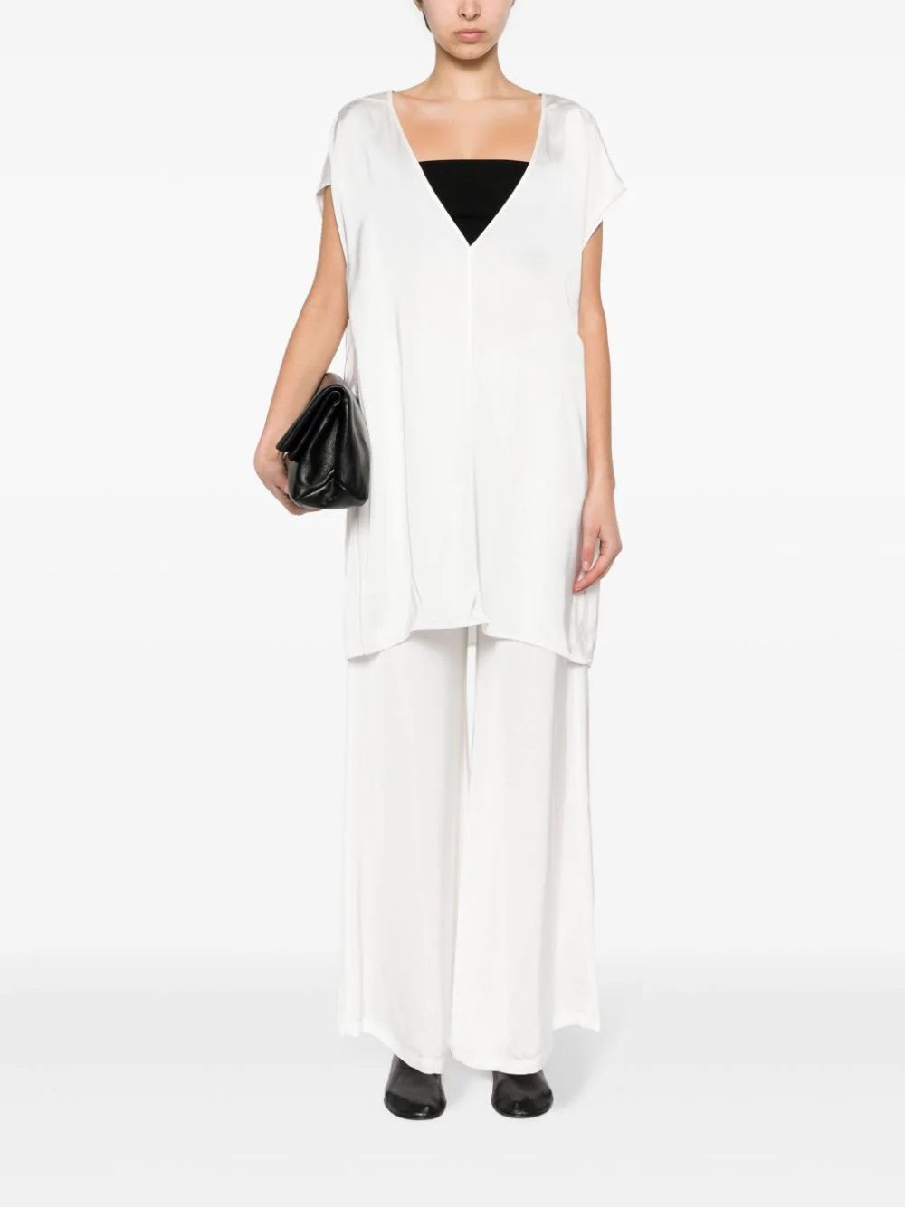 FABIANA FILIPPI  Pantaloni Bianchi da Donna Fabiana Filippi - 100% Viscosa Presa