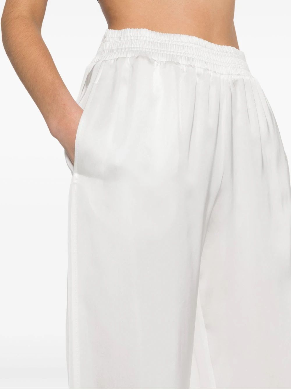 FABIANA FILIPPI  Pantaloni Bianchi da Donna Fabiana Filippi - 100% Viscosa Presa
