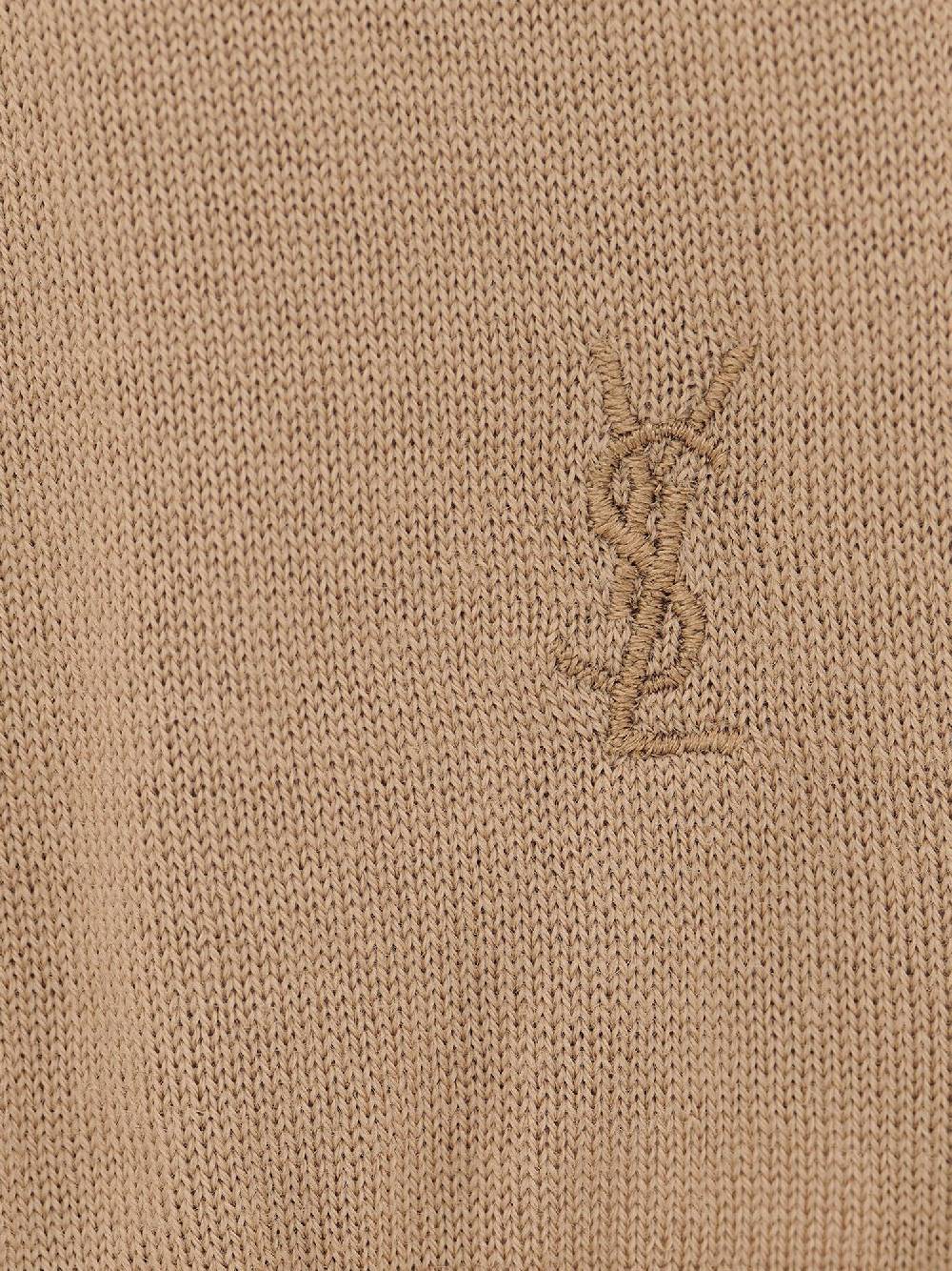 SAINT LAURENT  Maglione Dolcevita Beige Saint Laurent - Lana 100% Eco-Sostenibile Outlet