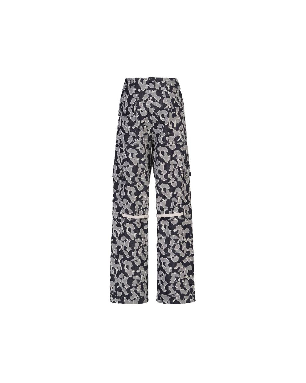 TAKATURNA  Pantaloni Denim Unisex Nero Mezzanotte e Grigio di TAKATURNA In Vendita