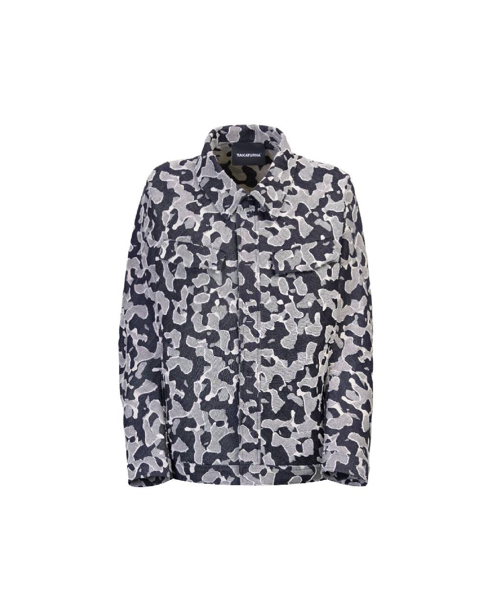 TAKATURNA  Giacca Denim Cinetica TAKATURNA - Unisex Nero Mezzanotte e Grigio Offerte
