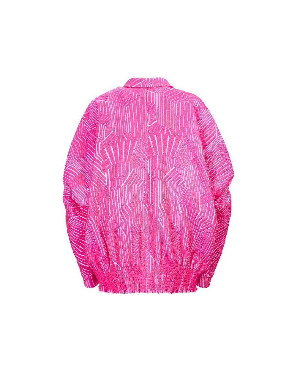 TAKATURNA  Giacca Cinetica Unisex Rosa Impetuoso & Bianco di TAKATURNA Vendita Calda