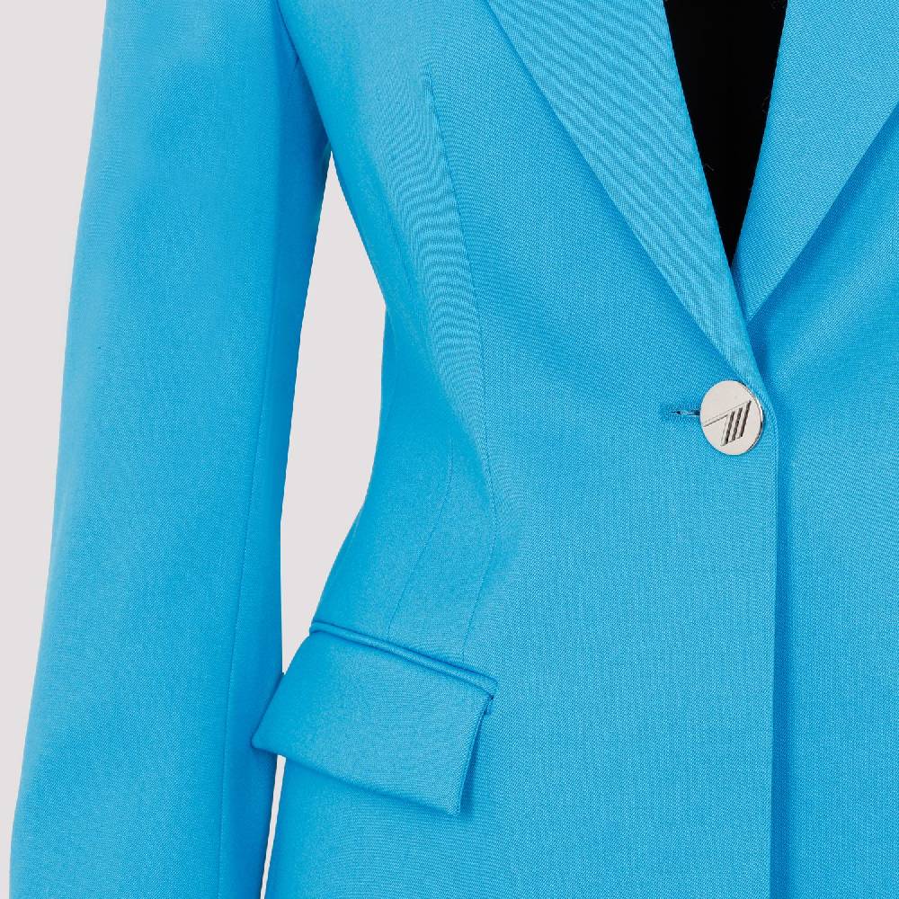 ATTICO  Blazer Blu Capri in Misto Lana da Donna Attico 2025