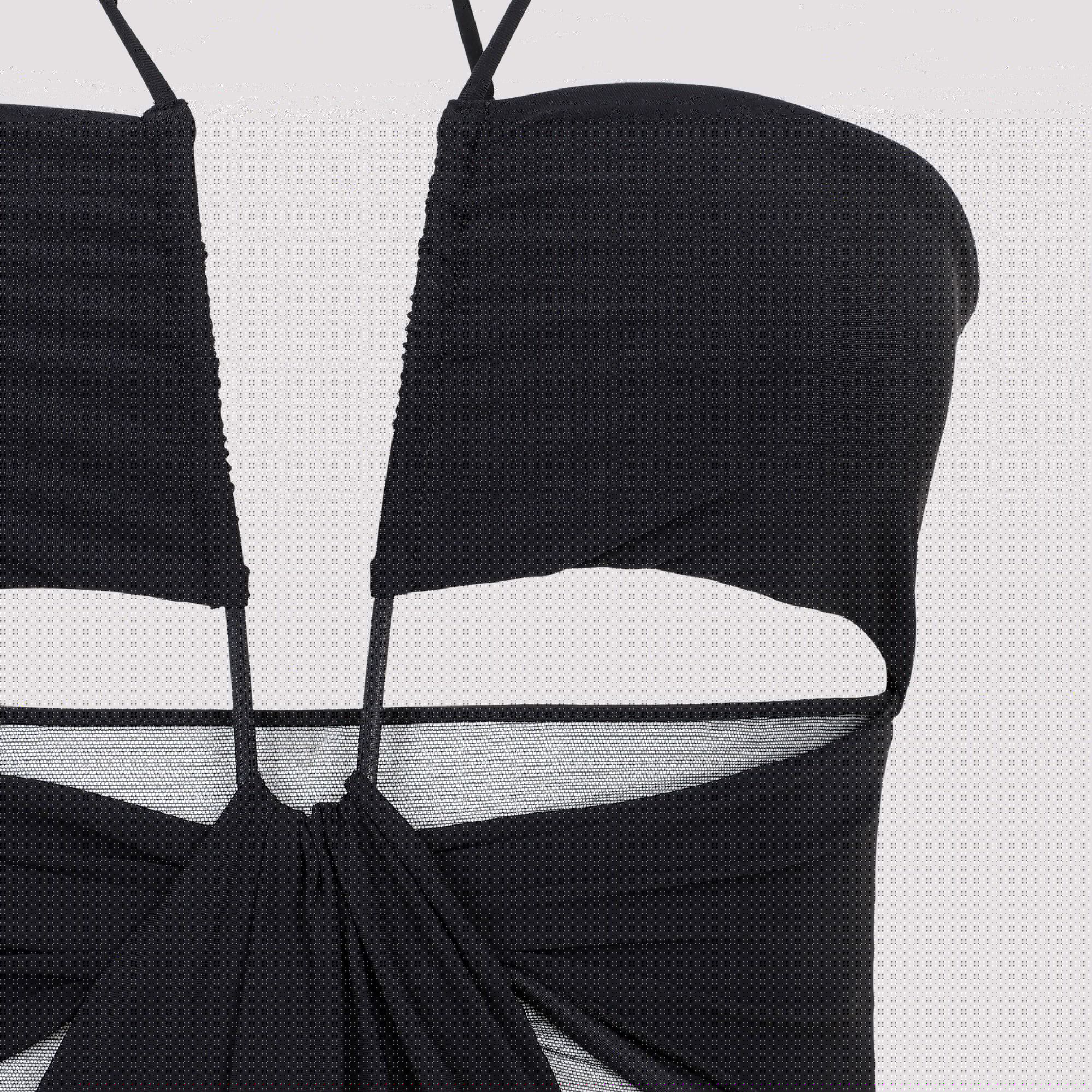 NENSI DOJAKA  Costume Intero Nero con Tagli Nensi Dojaka Fino al 60% di sconto