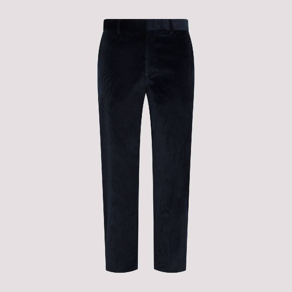 PAUL SMITH  Pantaloni in Velluto Cotone e Lana Blu Navy Paul Smith Fino al 65% di sconto