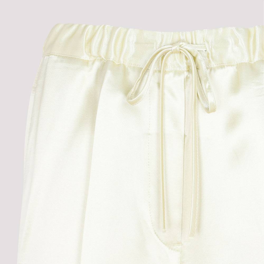 JIL SANDER  Pantaloni Verdi in Misto Viscosa JIL SANDER - Vita Elastica e Taglio Dritto Donna Enormi sconti