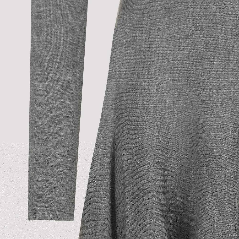 KHAITE  Abito Svasato in Lana Vergine Grigio KHAITE da Donna Officina