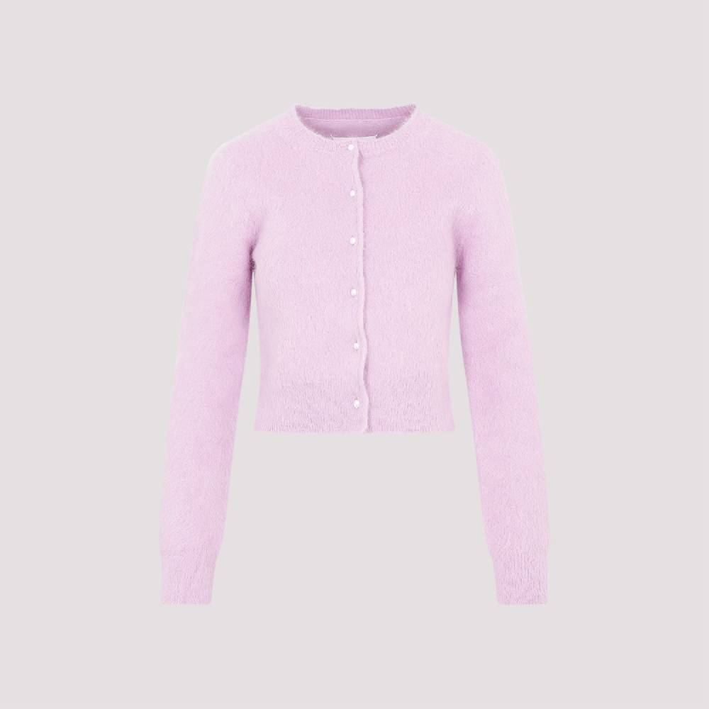 MAISON MARGIELA  Cardigan in Angora Rosa e Viola MAISON MARGIELA In vendita