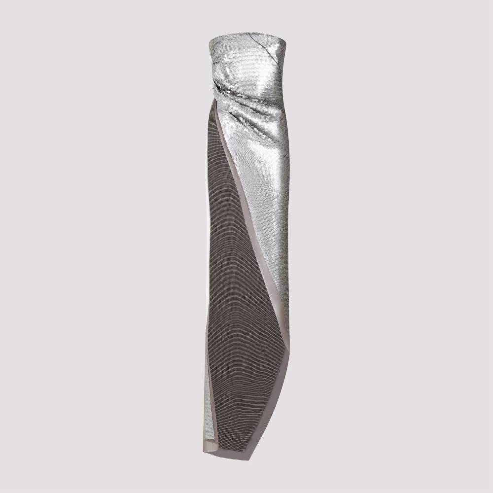 RICK OWENS  Top in Seta Grigio Perla con Paillettes Rick Owens Duty-free