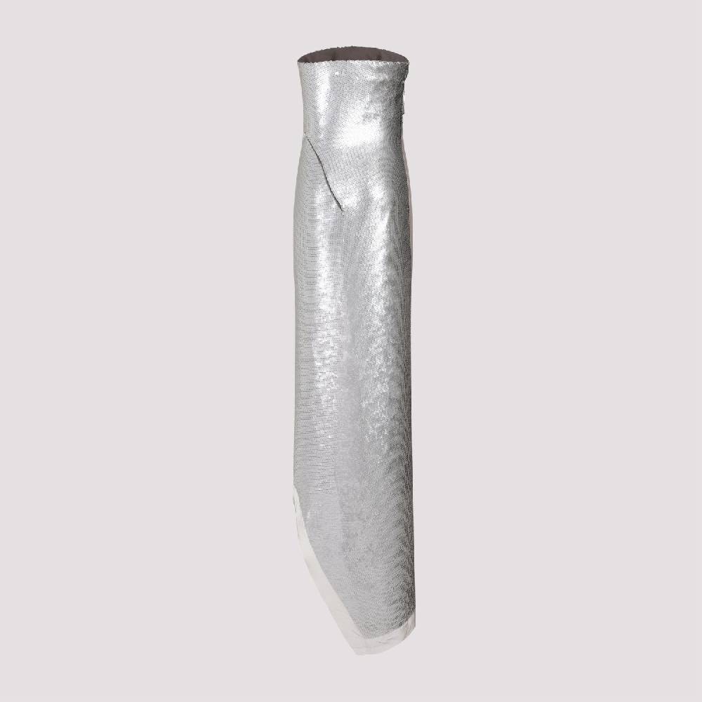 RICK OWENS  Top in Seta Grigio Perla con Paillettes Rick Owens Duty-free