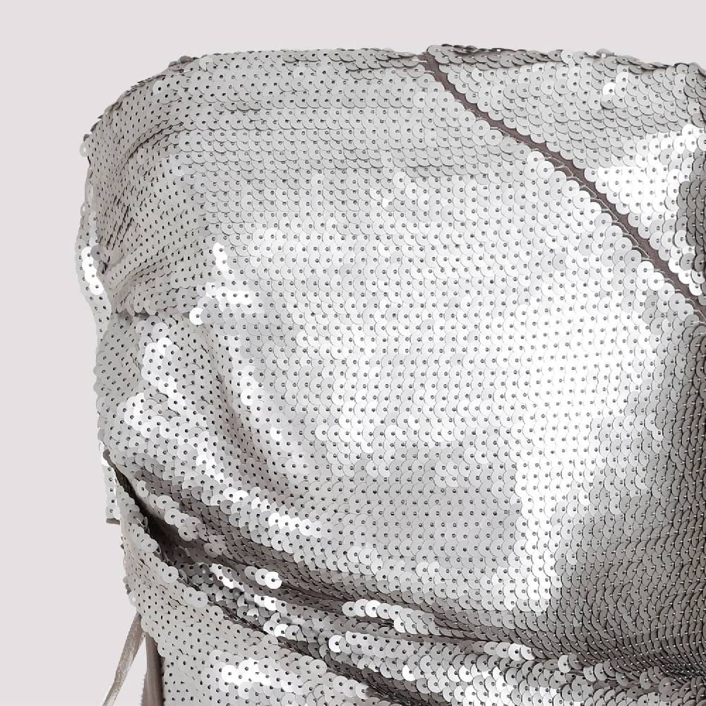 RICK OWENS  Top in Seta Grigio Perla con Paillettes Rick Owens Duty-free