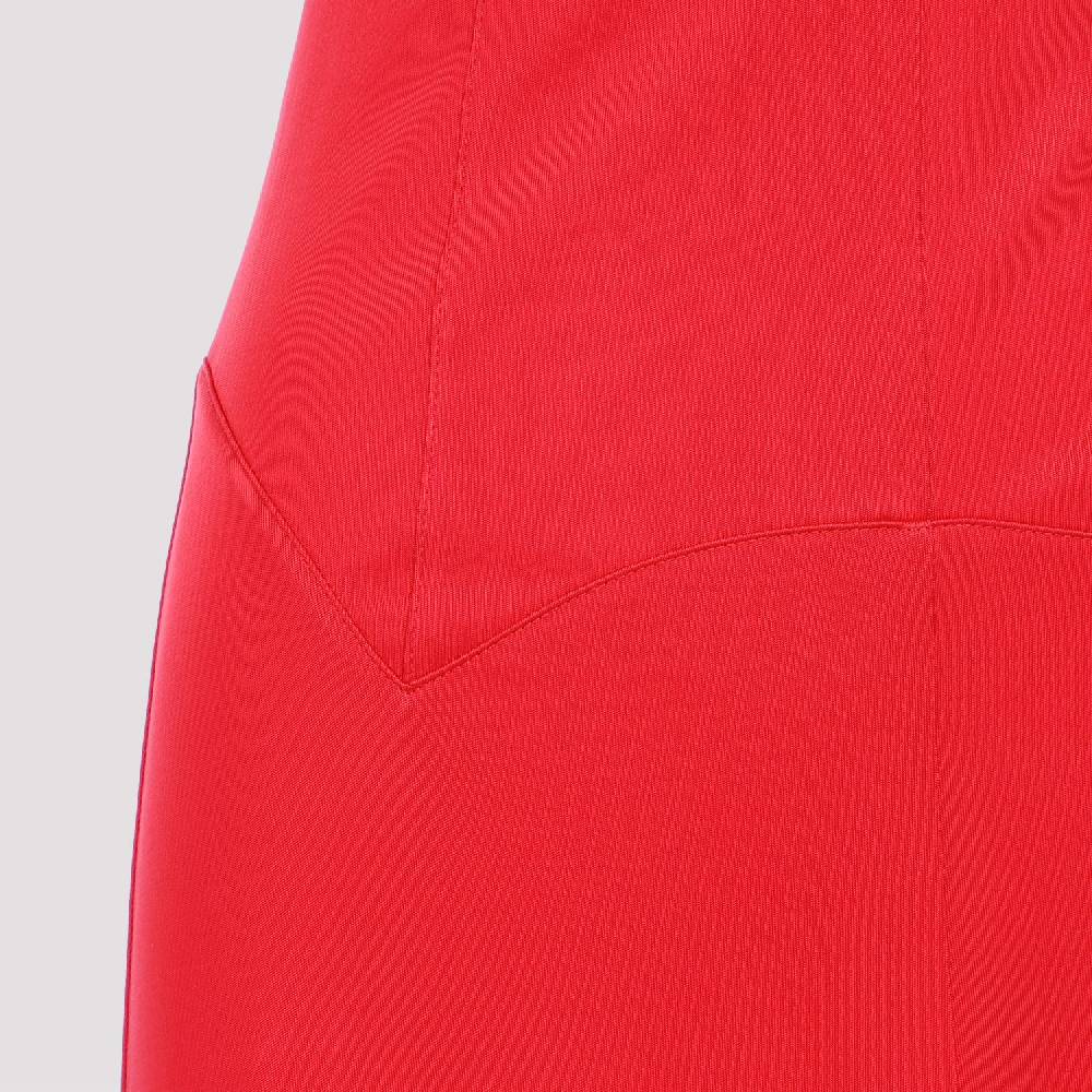 LANVIN  Abito Midi Rosso A-Line Senza Maniche Lanvin Sconti questo mese