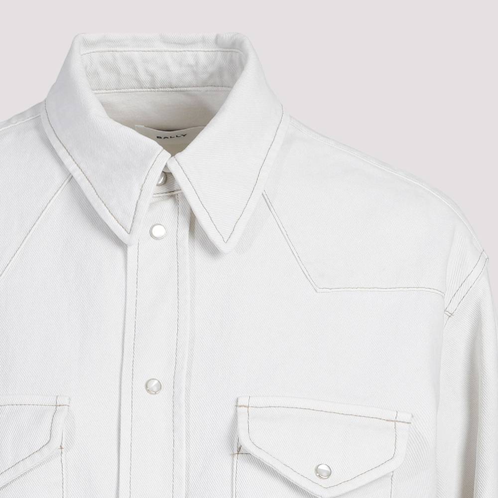 BALLY  Camicia Classica da Donna BALLY in Cotone Color Osso Qualità