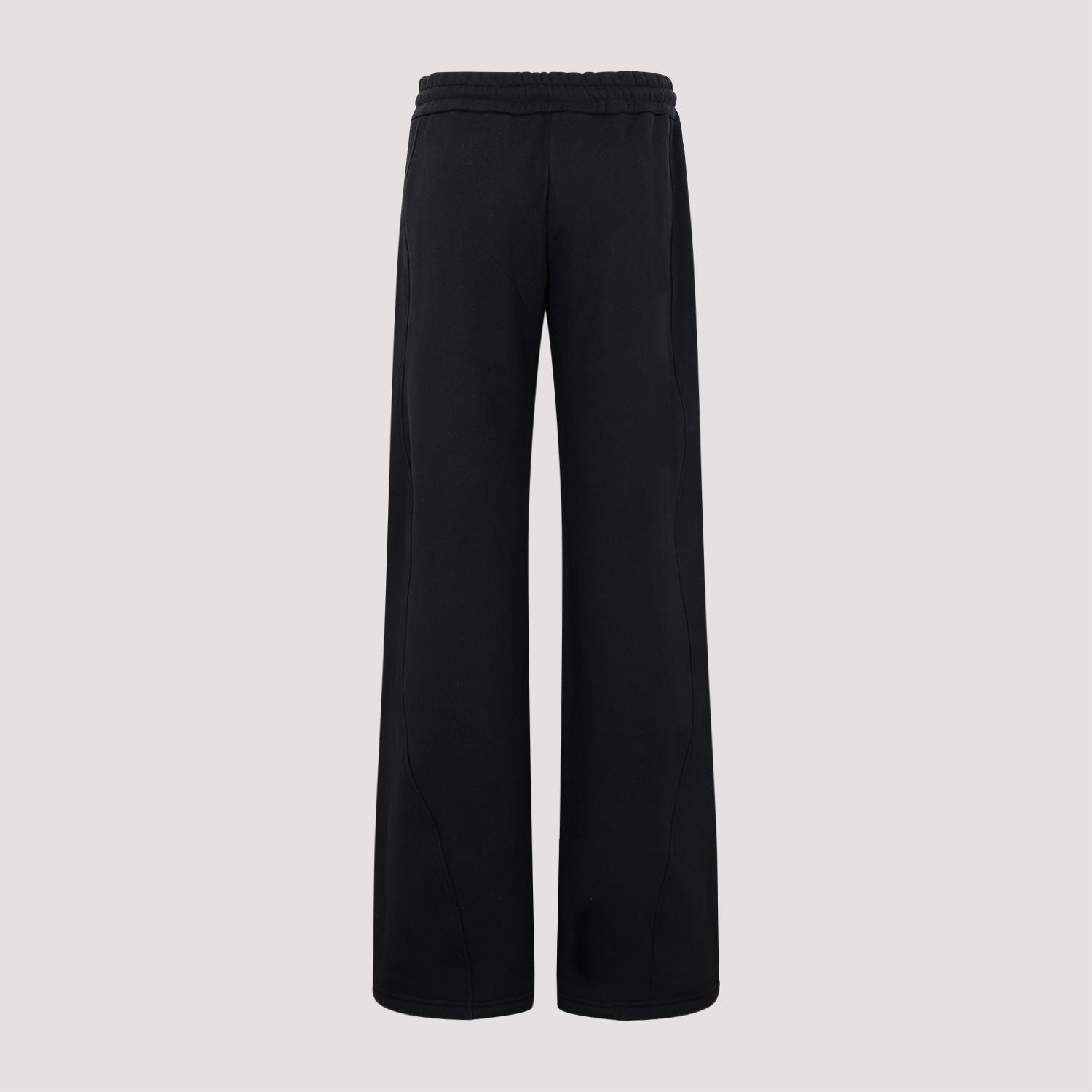OFF-WHITE  Pantaloni Tuta in Cotone Nero con Coulisse OFF-WHITE Donna Fino Al -60%