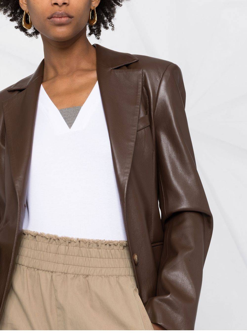 BRUNELLO CUCINELLI  Maglione Bianco Scollo a V BRUNELLO CUCINELLI da Donna Affare Del Giorno