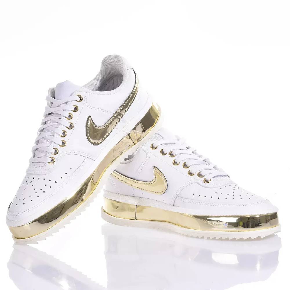 NIKE  Sneakers Nike Court Vision in Bianco Oro - Eco-Pelle Sottocosto