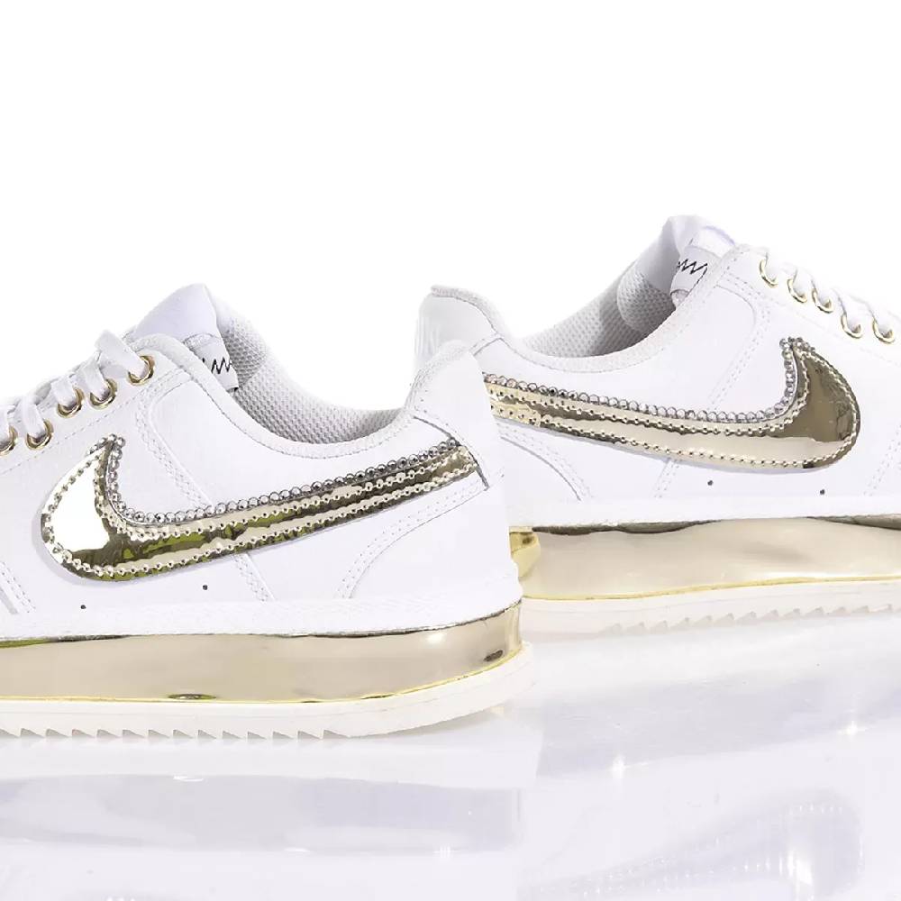 NIKE  Sneakers Nike Court Vision in Bianco Oro - Eco-Pelle Sottocosto