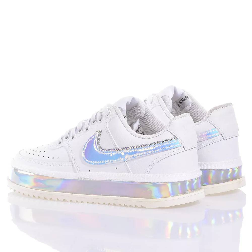 NIKE  Sneakers Nike Court Vision in Eco-Pelle - Bianco Multicolore Convenienza