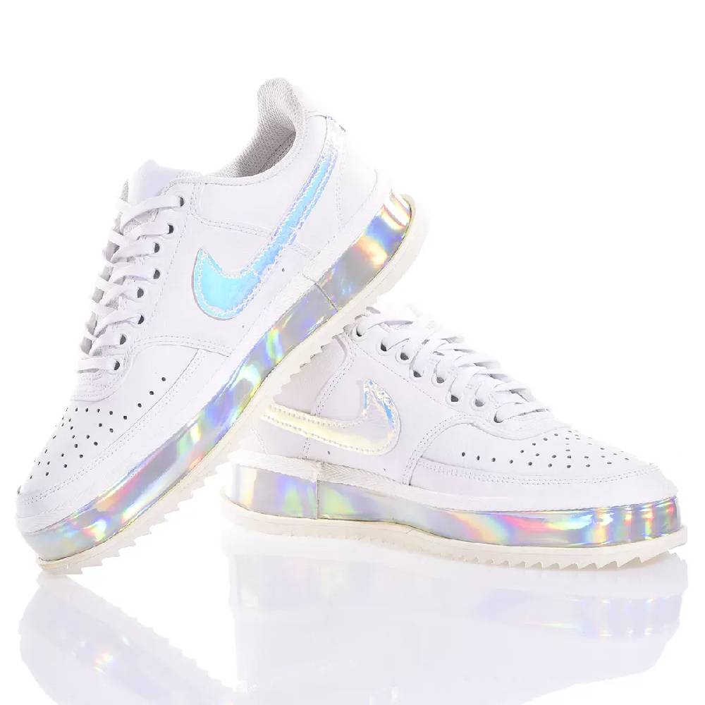 NIKE  Sneakers Nike Court Vision in Eco-Pelle - Bianco Multicolore Convenienza