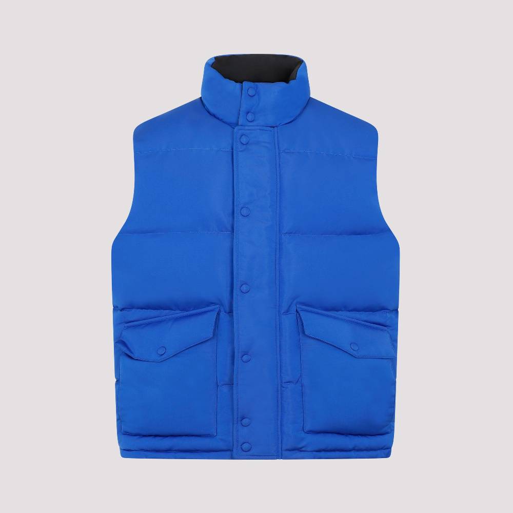ALEXANDER MCQUEEN  Gilet Imbottito Ultramarino Alexander McQueen - Giacca Blu in Poliestere Uomo Saldi