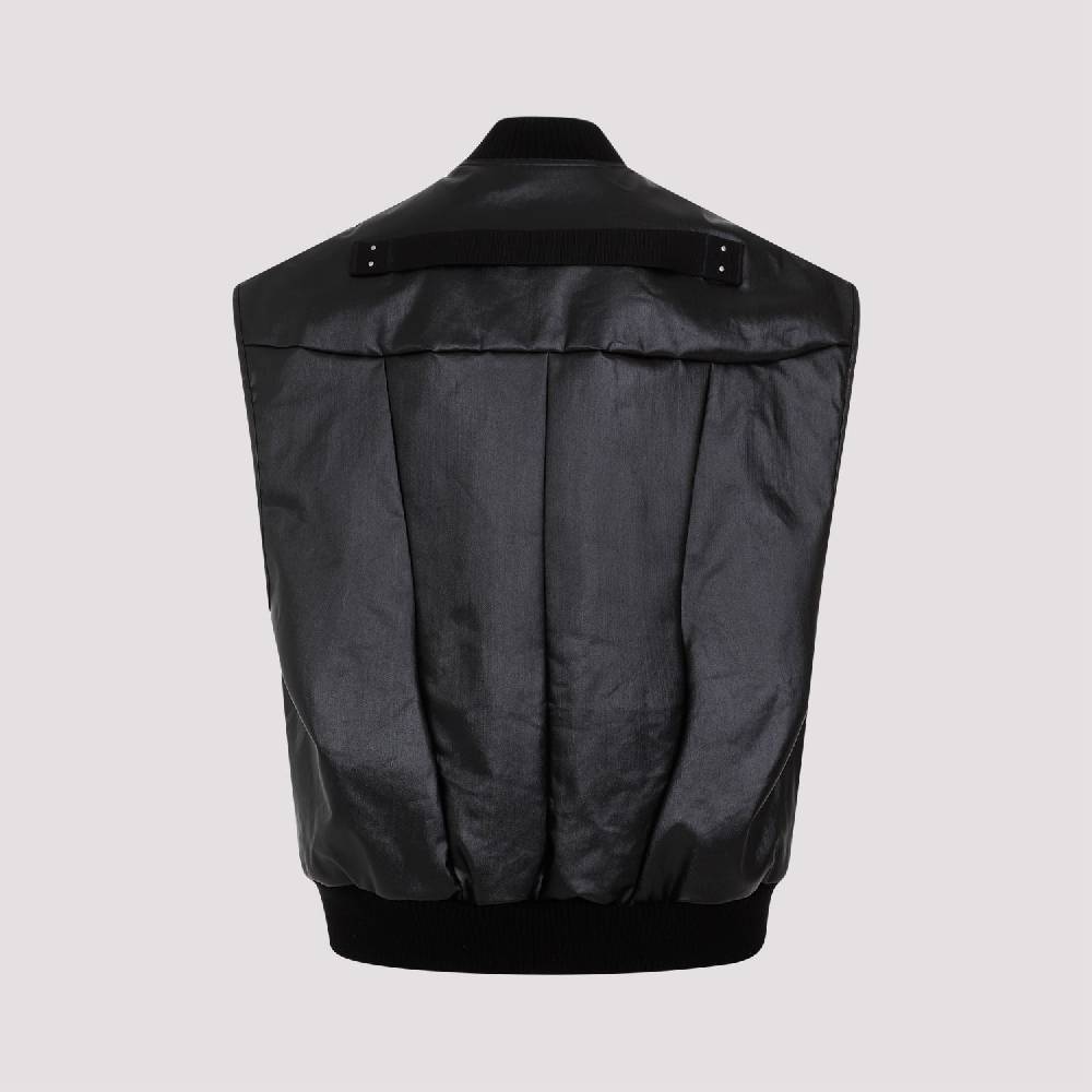 RICK OWENS  Gilet Trapuntato Nero in Cotone Rick Owens Offerte