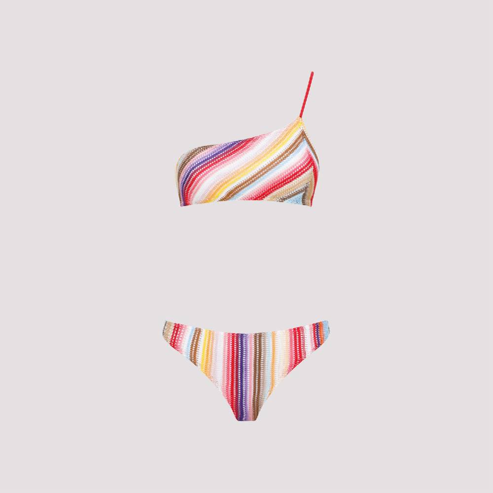 MISSONI  Bikini a Righe Monospalla Missoni in Viscosa Hotsell