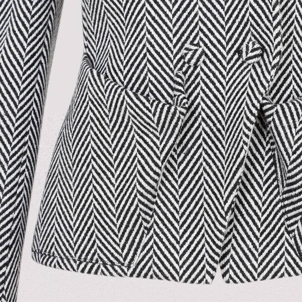 TOM FORD  Giacca Acetato Chevron Nera Tom Ford - Doppiopetto Donna Saldi Di Fabbrica