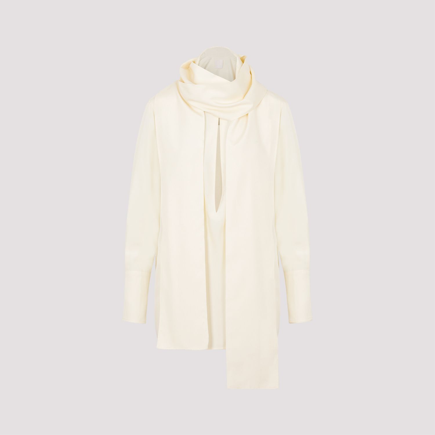 GIVENCHY  Blusa Givenchy in Seta Bianca con Fiocco I Più Venduti