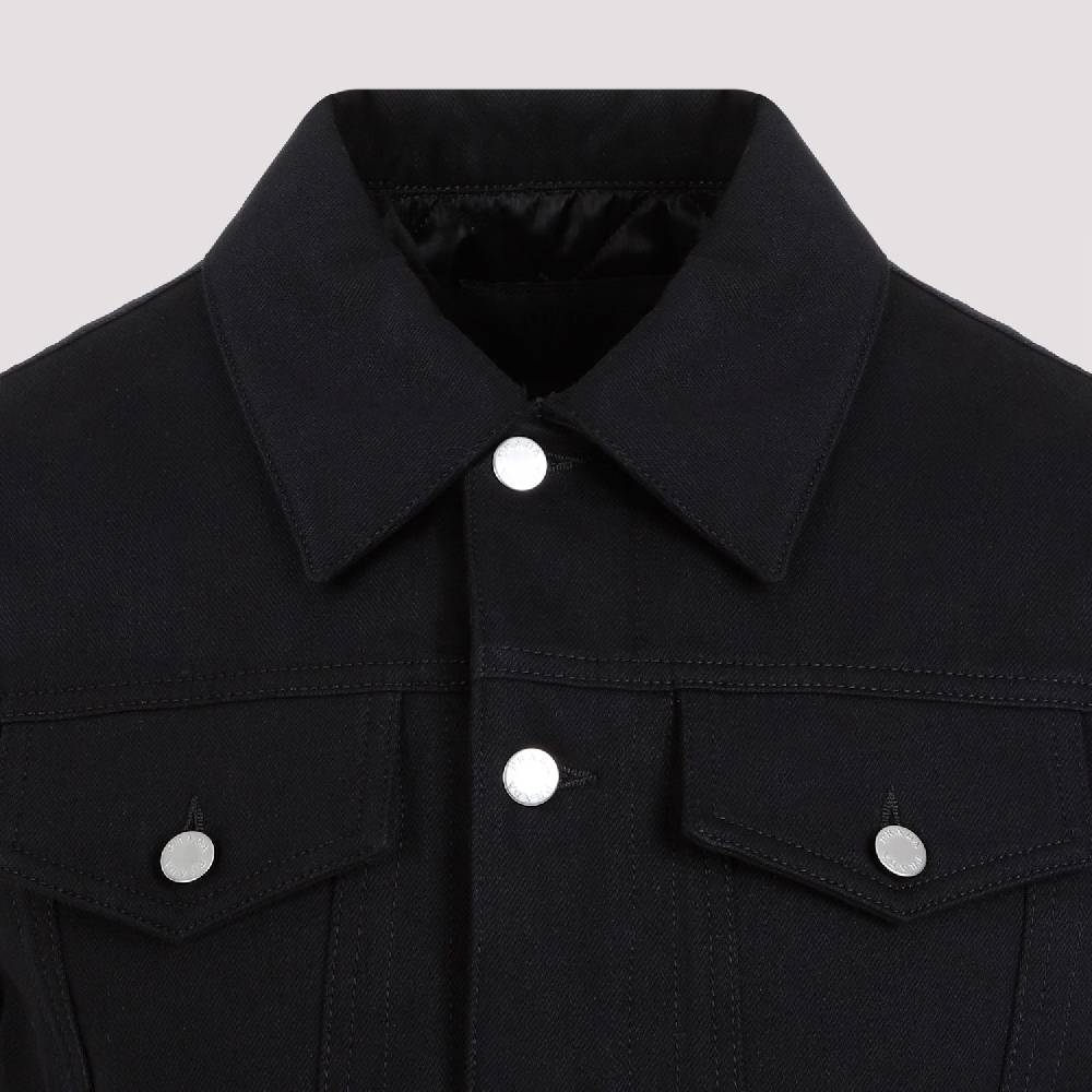 PRADA  Gilet di Jeans Nero in Cotone PRADA - Panciotto Senza Maniche Uomo Vendite Flash